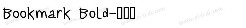 Bookmark Bold字体转换
